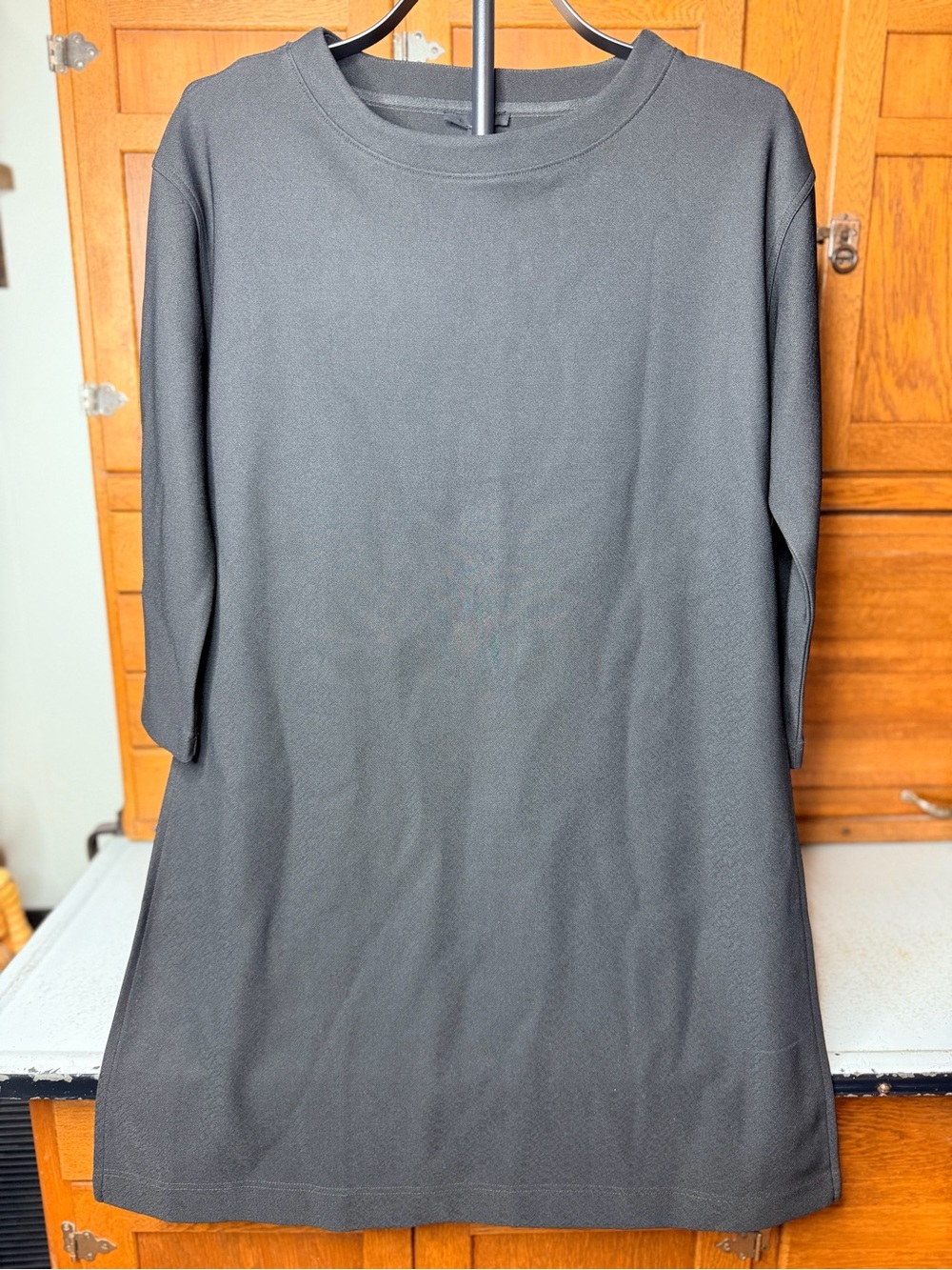 Joh Classic Black Women's Crewneck Tunic Top with Side Slits